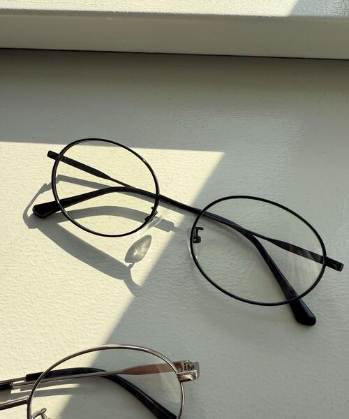 WEGO（ウィゴー）の「WEGO/オーバルメタルフレームアイウェア（サングラス・レディース・シルバー/ブラック・FREE）」の6枚目の写真