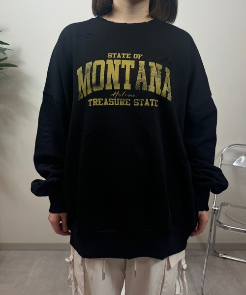 HUNTING SWEATSHIRT プリント スウェット セール】【sevens】SW プリントスウェット（スウェット）｜UP