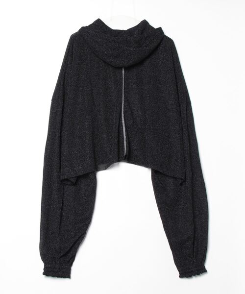 SHINYA KOZUKA / 25SS/SHORT GIANT HOODIE/S/ナイロン/BLK/2501SK118// SHINYAKOZUKA（シンヤコヅカ）の「SHINYA KOZUKA/シンヤコズカ/SHORT
