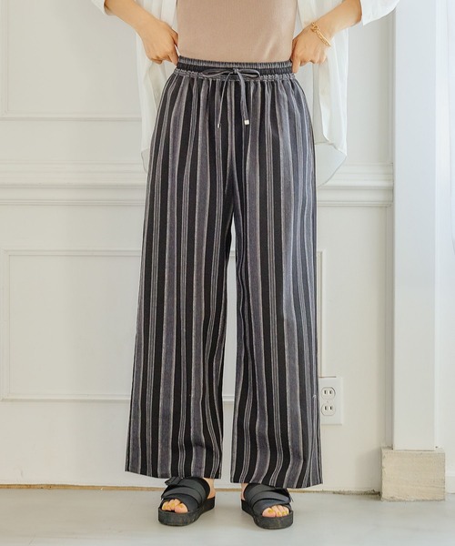 FOUND GOOD（ファウンドグッド）の「アサコンワイドEASYパンツ（その他パンツ・レディース・グリーン系5/ベージュ/ブルー系5/イエロー系5/グレー系/ブラック/アイボリー/ブラウン系・S/M/L）」の2枚目の写真