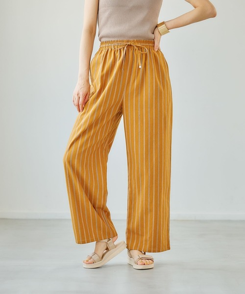 FOUND GOOD（ファウンドグッド）の「アサコンワイドEASYパンツ（その他パンツ・レディース・グリーン系5/ベージュ/ブルー系5/イエロー系5/グレー系/ブラック/アイボリー/ブラウン系・S/M/L）」の3枚目の写真