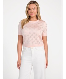 Guess | JASMINE G Cn Ss Boxy Sweater 半袖セーター レディース(Tシャツ/カットソー)