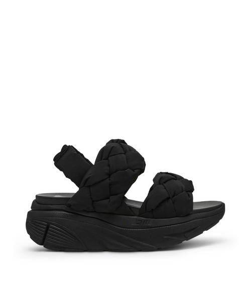 【追跡あり!】Steve Madden PRIM BLACK/TAUPE◎サンダル サボ ボリュームソールサンダル/S.MADDEN HORIZON 5-VS（サンダル