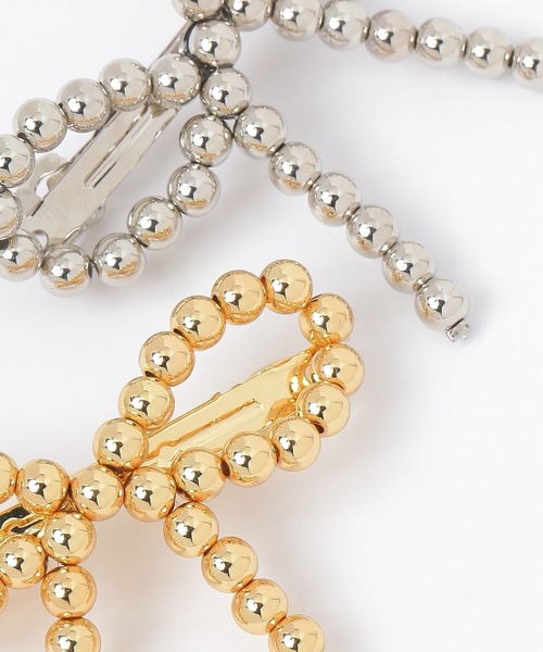 FOREVER 21(フォーエバー トゥエンティーワン)の「リボンバレッタ(バレッタ/ヘアクリップ・レディース・シルバー/ゴールド・FREE)」の7枚目の写真