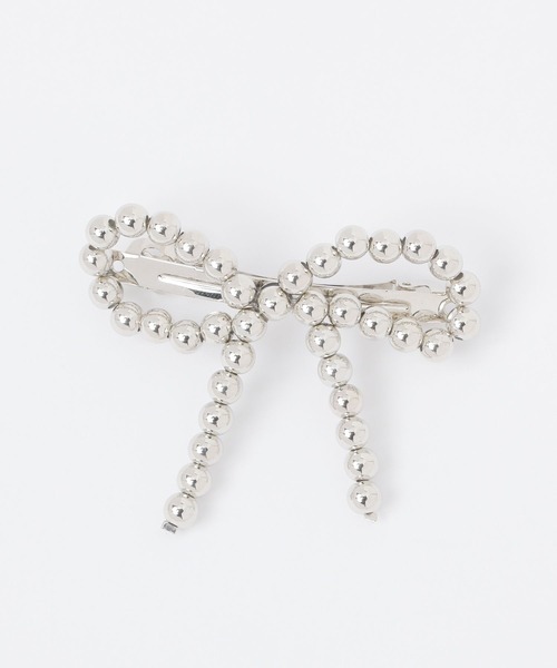 FOREVER 21(フォーエバー トゥエンティーワン)の「リボンバレッタ(バレッタ/ヘアクリップ・レディース・シルバー/ゴールド・FREE)」の4枚目の写真