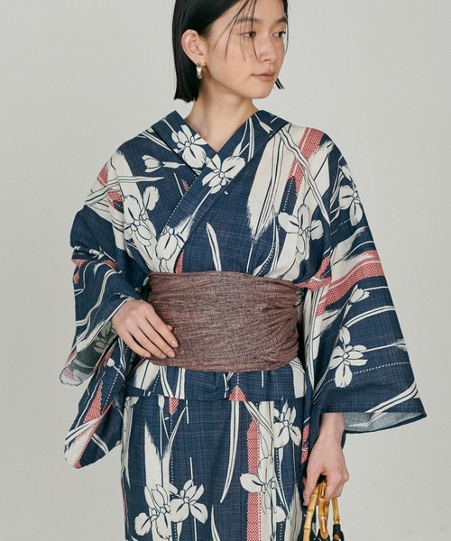 LARUTA（ラルータ）の「【LARUTA】ラメしわ兵児帯（和装小物・レディース・レッド/ブラウン/ブラック/マスタード/ラベンダー・FREE）」の19枚目の写真