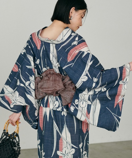 LARUTA（ラルータ）の「【LARUTA】ラメしわ兵児帯（和装小物・レディース・レッド/ブラウン/ブラック/マスタード/ラベンダー・FREE）」の20枚目の写真