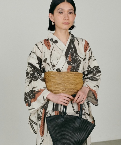 LARUTA（ラルータ）の「【LARUTA】ラメしわ兵児帯（和装小物・レディース・レッド/ブラウン/ブラック/マスタード/ラベンダー・FREE）」の18枚目の写真