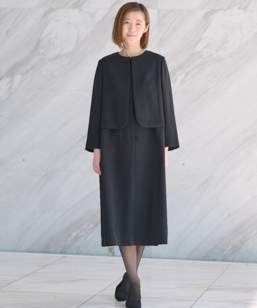 セール】【ブラックフォーマル】＜2点セット＞自宅で洗える