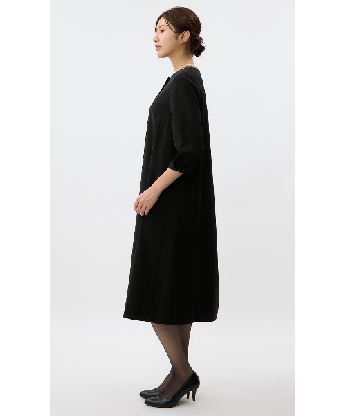 AOYAMA(アオヤマ)の「【ブラックフォーマル】<2点セット>自宅で洗える!ジャケット+ワンピース|喪服・礼服・冠婚葬祭・入卒・学校行事|【WEB限定】(スーツセット・レディース・ブラック系1/ブラック系2/ブラック系3/ブラック系4/ブラック系5・S/M/L/LL)」の14枚目の写真