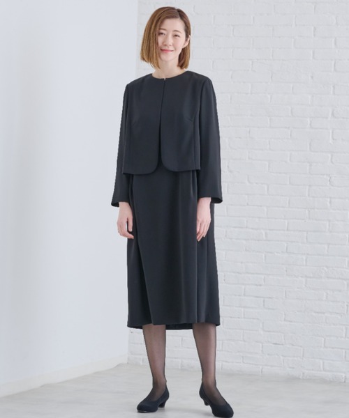 セール】【ブラックフォーマル】＜2点セット＞自宅で洗える