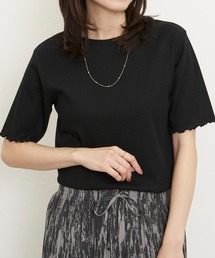 ikka | ラメテレコ前後2WAYメローT(Tシャツ/カットソー)