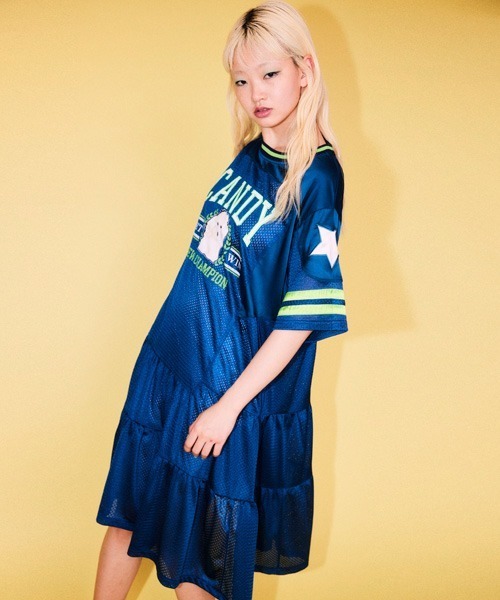 Candy Stripper（キャンディストリッパー）の「NEW CHAMPION DOCKING ワンピース（ワンピース・レディース・オフホワイト/ネイビー/ブラック・FREE）」の8枚目の写真