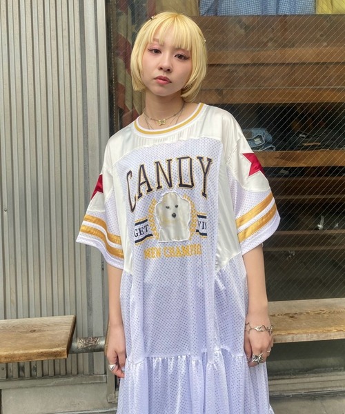 Candy Stripper（キャンディストリッパー）の「NEW CHAMPION DOCKING ワンピース（ワンピース・レディース・オフホワイト/ネイビー/ブラック・FREE）」の16枚目の写真