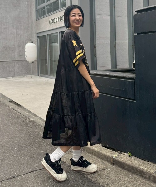 Candy Stripper（キャンディストリッパー）の「NEW CHAMPION DOCKING ワンピース（ワンピース・レディース・オフホワイト/ネイビー/ブラック・FREE）」の19枚目の写真