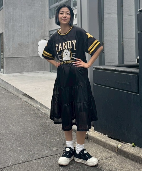 Candy Stripper（キャンディストリッパー）の「NEW CHAMPION DOCKING ワンピース（ワンピース・レディース・オフホワイト/ネイビー/ブラック・FREE）」の17枚目の写真