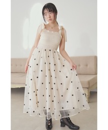 FURFUR（ファーファー）の「プリーツティアードキャミワンピース