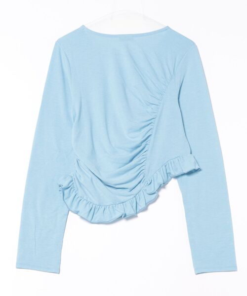 FRILL GATHER TOPS/フリルギャザートップス（Tシャツ/カットソー