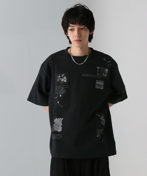 HARE（ハレ）の「パッチワークプリントカット(HARE)（Tシャツ/カットソー・メンズ・グレー/ブラック/ホワイト・FREE）」の11枚目の写真