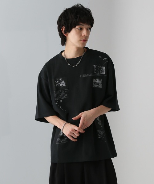 HARE（ハレ）の「パッチワークプリントカット(HARE)（Tシャツ/カットソー・メンズ・グレー/ブラック/ホワイト・FREE）」の12枚目の写真