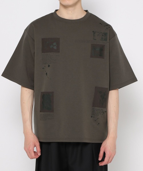 HARE（ハレ）の「パッチワークプリントカット(HARE)（Tシャツ/カットソー・メンズ・グレー/ブラック/ホワイト・FREE）」の14枚目の写真