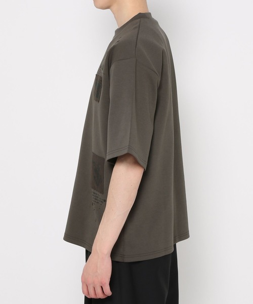 HARE（ハレ）の「パッチワークプリントカット(HARE)（Tシャツ/カットソー・メンズ・グレー/ブラック/ホワイト・FREE）」の15枚目の写真