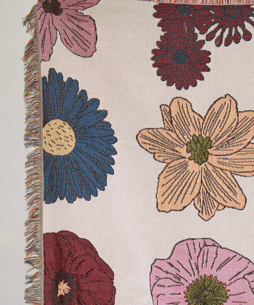 SAHIR(サヒール)の「【SAHIR サヒール】Throwket flower(ブランケット・レディース・アイボリー/ネイビー・0)」の12枚目の写真