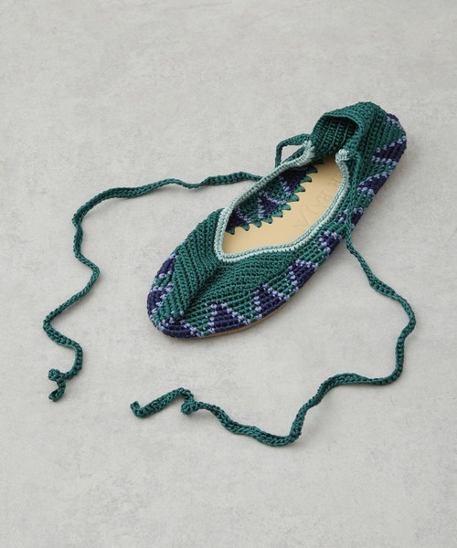 NANO universe（ナノユニバース）の「AFTER RAIN/TIE UP シューズ グリーン（その他シューズ・レディース・グリーン・6/7/8）」の6枚目の写真