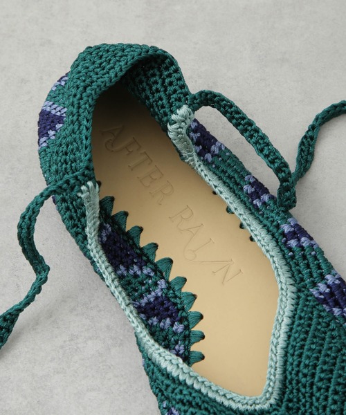 NANO universe（ナノユニバース）の「AFTER RAIN/TIE UP シューズ グリーン（その他シューズ・レディース・グリーン・6/7/8）」の10枚目の写真