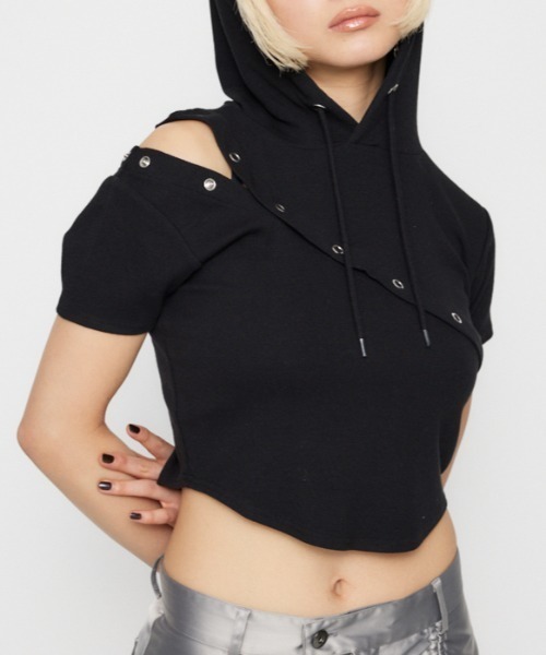 セール】RING BUTTON HOODIE トップス（パーカー）｜LAGUA GEM