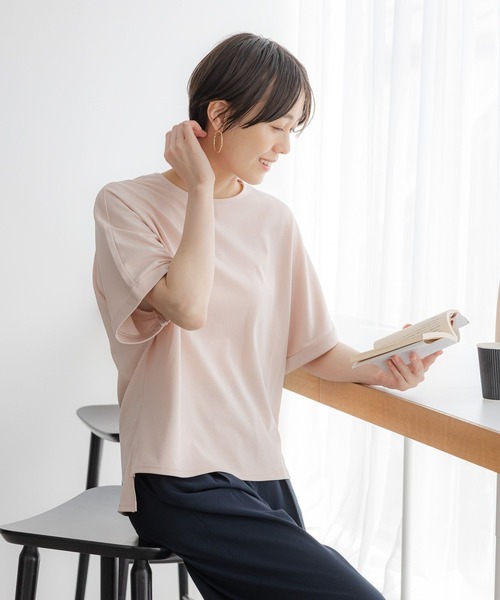 セール】サマ見えリラックスTシャツ/318893（Tシャツ/カットソー