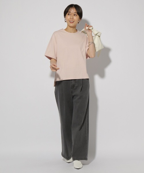セール】サマ見えリラックスTシャツ/318893（Tシャツ/カットソー