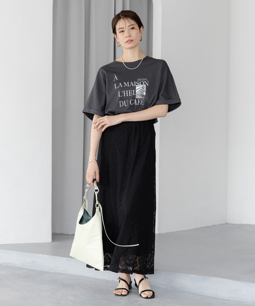 セール】サマ見えリラックスTシャツ/318893（Tシャツ/カットソー