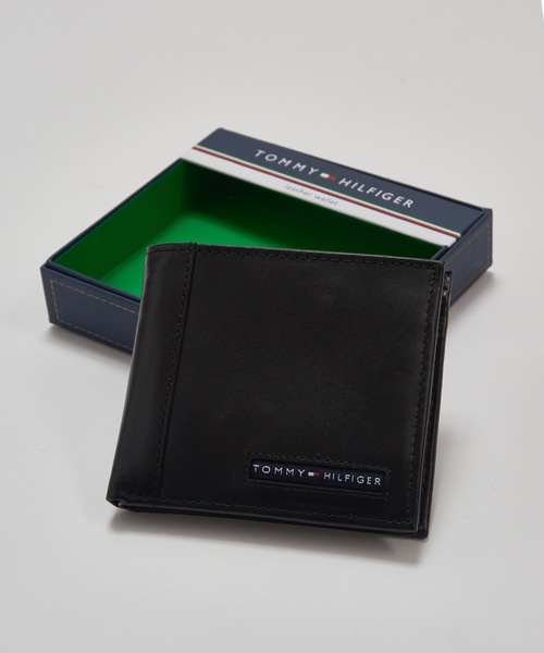   31TL25X023-BR トミー ヒルフィガー二折小銭財布 TOMMY HILFIGER トミーヒルフィガー 二つ折り財布 小銭入れ付き