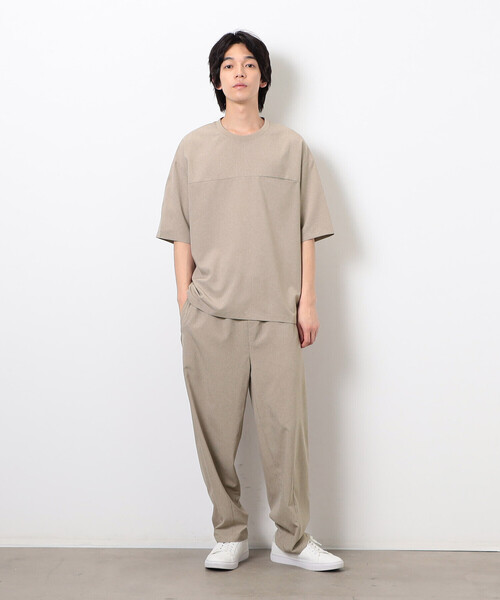 COMME CA ISM（コムサイズム）の「【セットアップ対応】ライトウエイト ポリエステル 布帛Ｔシャツ（Tシャツ/カットソー・メンズ・ネイビー/ベージュ/ブラック/カーキ・MEDIUM/LARGE/X-LARGE）」の13枚目の写真