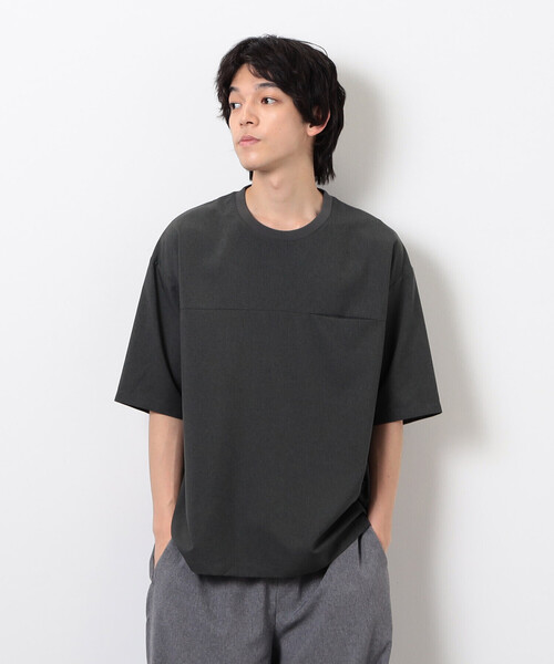 COMME CA ISM（コムサイズム）の「【セットアップ対応】ライトウエイト ポリエステル 布帛Ｔシャツ（Tシャツ/カットソー・メンズ・ネイビー/ベージュ/ブラック/カーキ・MEDIUM/LARGE/X-LARGE）」の18枚目の写真