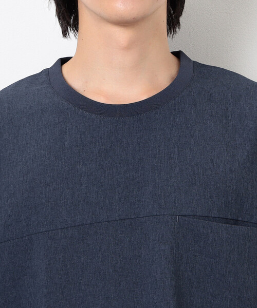 COMME CA ISM（コムサイズム）の「【セットアップ対応】ライトウエイト ポリエステル 布帛Ｔシャツ（Tシャツ/カットソー・メンズ・ネイビー/ベージュ/ブラック/カーキ・MEDIUM/LARGE/X-LARGE）」の22枚目の写真