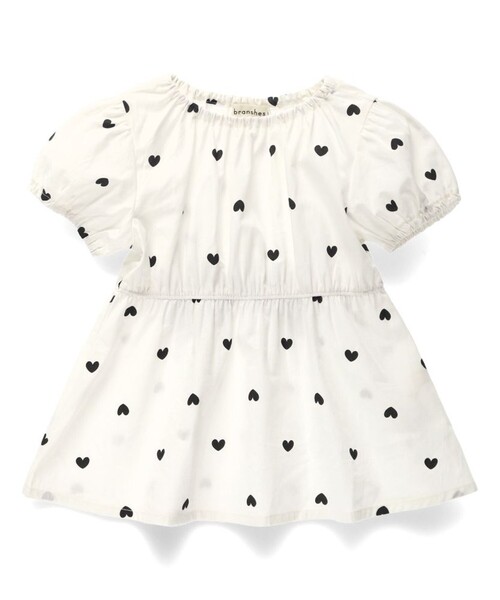 BRANSHES（ブランシェス）の「【綿100％】バックリボンチュニック（シャツ/ブラウス・キッズ・オフホワイト/ピンク・110/100/90/80/120/130）」の10枚目の写真