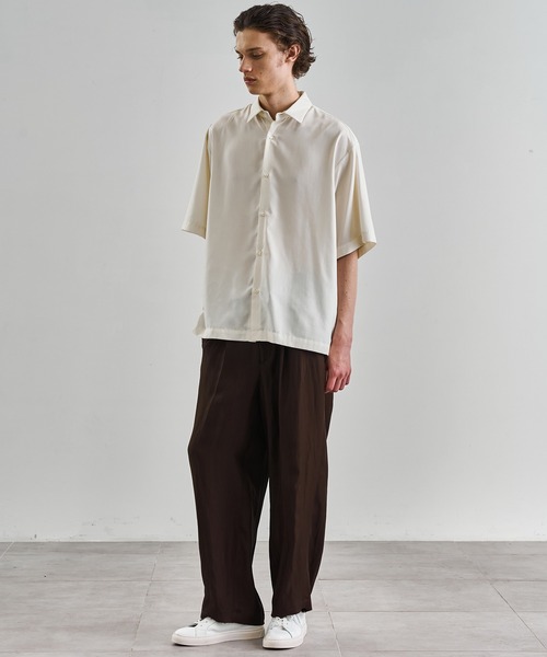 DRY RAYON ショートスリーブシャツ 防シワ性｜ウォッシャブル