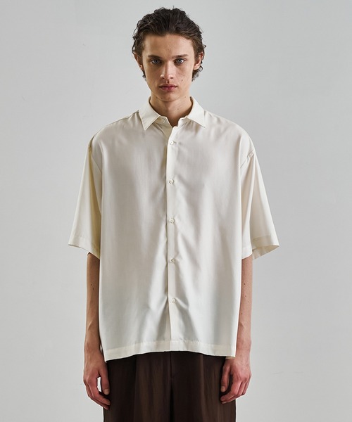 セール】DRY RAYON ショートスリーブシャツ 防シワ性｜ウォッシャブル