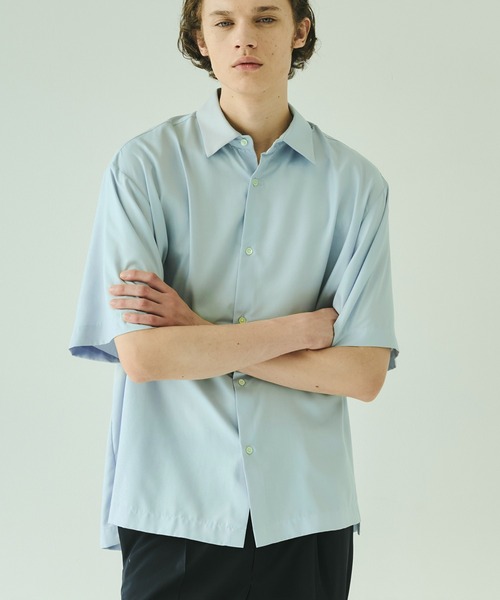セール】DRY RAYON ショートスリーブシャツ 接触冷感｜防シワ性