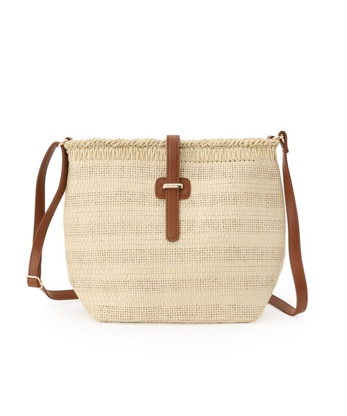 SHOO・LA・RUE(シューラルー)の「ペーパーショルダーバッグ(ショルダーバッグ・レディース・アイボリー/ブラック/ベージュ・00)」の12枚目の写真