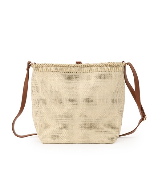 SHOO・LA・RUE(シューラルー)の「ペーパーショルダーバッグ(ショルダーバッグ・レディース・アイボリー/ブラック/ベージュ・00)」の14枚目の写真