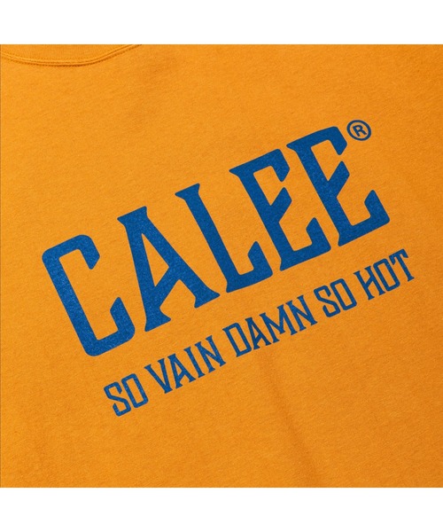 CALEE(キャリー)の「VINTAGE TYPE CALEE NATIONAL LOGO S/S TEE(Tシャツ/カットソー・メンズ・ホワイト/ブラック/オレンジ/ブルー・MEDIUM/LARGE/X-LARGE)」の7枚目の写真