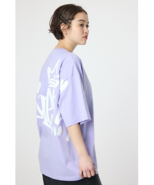 RODEO CROWNS WIDE BOWL(ロデオクラウンズワイドボウル)の「BIG SIGN LOGO Tシャツ(Tシャツ/カットソー・レディース・ライトパープル/ネイビー/ブラック/オフホワイト・MEDIUM/LARGE)」の10枚目の写真