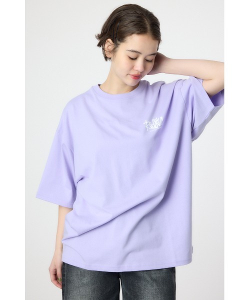 RODEO CROWNS WIDE BOWL(ロデオクラウンズワイドボウル)の「BIG SIGN LOGO Tシャツ(Tシャツ/カットソー・レディース・ライトパープル/ネイビー/ブラック/オフホワイト・MEDIUM/LARGE)」の12枚目の写真