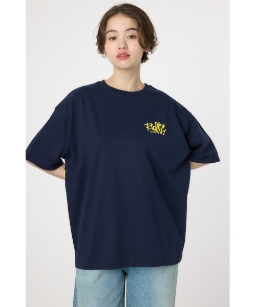 RODEO CROWNS WIDE BOWL(ロデオクラウンズワイドボウル)の「BIG SIGN LOGO Tシャツ(Tシャツ/カットソー・レディース・ライトパープル/ネイビー/ブラック/オフホワイト・MEDIUM/LARGE)」の15枚目の写真