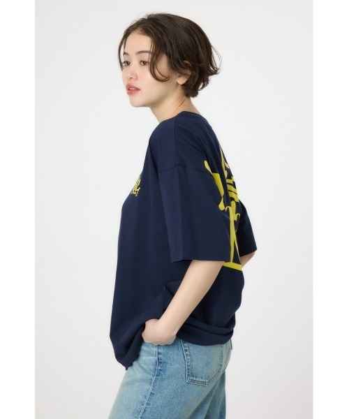 RODEO CROWNS WIDE BOWL(ロデオクラウンズワイドボウル)の「BIG SIGN LOGO Tシャツ(Tシャツ/カットソー・レディース・ライトパープル/ネイビー/ブラック/オフホワイト・MEDIUM/LARGE)」の16枚目の写真