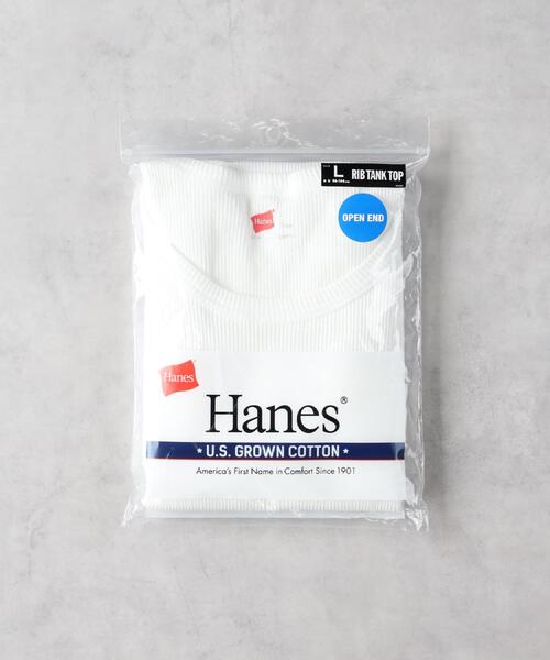HANES(ヘインズ)の「HANES(ヘインズ)【メンズ】リブタンクトップ(タンクトップ・メンズ・ブラック/ホワイト・L/M/XL)」の14枚目の写真