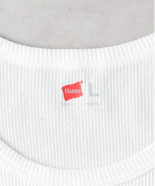 HANES（ヘインズ）の「【HANES】リブタンクトップ（タンクトップ・メンズ・ブラック/ホワイト・L/M/XL）」の5枚目の写真